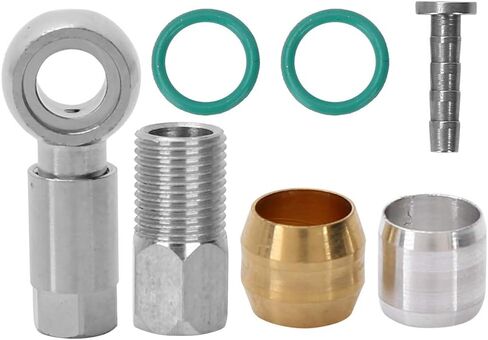 Qiilu Shimano طقم خرطوم الفرامل شيمانو بانجو بولت النحاس الزيتون خرطوم محول تركيبات الدراجة sories مجموعة للدراجات Bh90 in Saudi Arabia