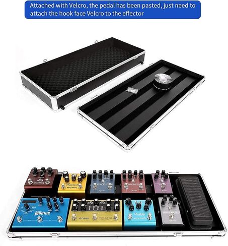 حافظة دواسات Ghost Fire Guitar متعددة التأثيرات مقاس 27.5x11.6x4.2in، مع شريط تثبيت بدواسة، ألومنيوم قوي القفل، سلسلة T T-EC14 in Saudi Arabia