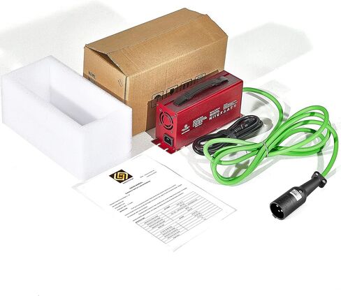 48 فولت 15 أمبير من الألومنيوم، شاحن بطارية عربة الجولف، متوافق مع قابس مستدير 3 دبوس، يشحن بطارية ClubCar DS/عربات الجولف السابقة in Kuwait