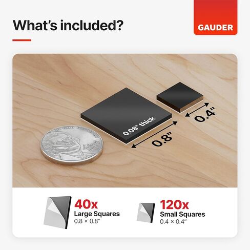 GAUDER Magnetic Dots | Small Sticky Magnets with Adhesive Backing (0.7") | Self-Adhesive Flexible Magnets for Crafts, Whiteboards, Refrigerator in Kuwait