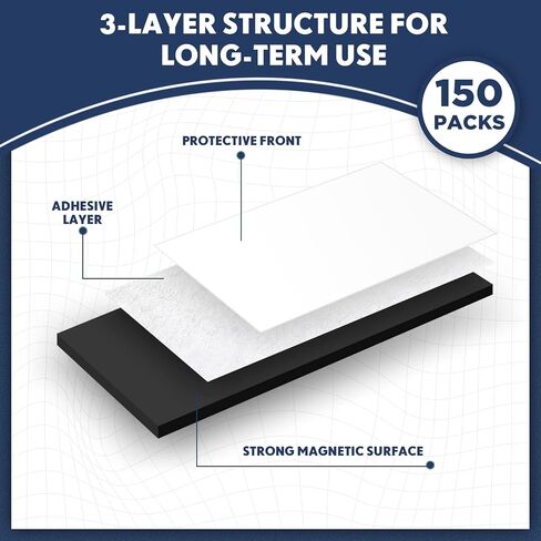 Macarrie 4 x 6 Adhesive Magnetic Sheets with Adhesive Backing Cuttable Magnetic Paper Stickers Flexible Peel and Stick for Picture Crafts Die Storage Photos(200 Pcs) in Saudi Arabia