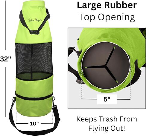 حقيبة سلة مهملات القارب - نسيج أكسفورد شبكي متين 600D، سحاب سفلي، وقابل للغسل - مثالية للقوارب، قوارب الكاياك، المعسكرات، المركبات الترفيهية، والمزيد (أزرق) in Kuwait