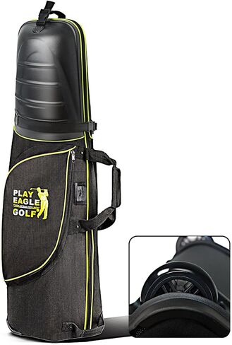 حقيبة سفر للجولف مع غطاء صلب من مادة ABS، حقيبة سفر للجولف ذات هيكل صلب لشركات الطيران ذات العجلات، حقيبة سفر ممتازة ذات حجم عالمي بسحاب in Kuwait