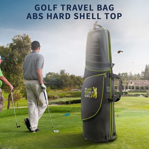 حقيبة سفر للجولف مع غطاء صلب من مادة ABS، حقيبة سفر للجولف ذات هيكل صلب لشركات الطيران ذات العجلات، حقيبة سفر ممتازة ذات حجم عالمي بسحاب in Kuwait