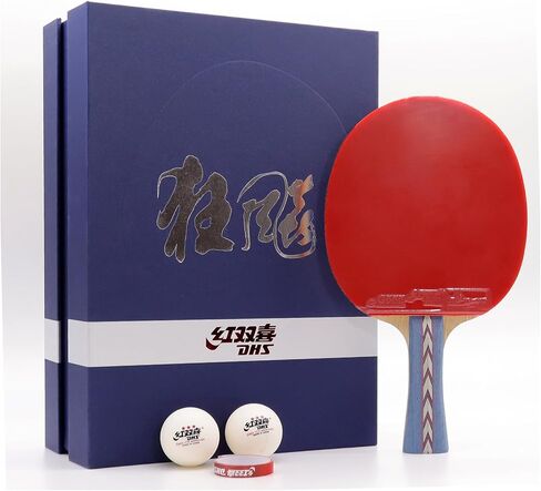 DHS Ping Pong Paddles Professional Table Tennis Racket with Carrying Case - ITTF Approved Rubber for Tournament Play in Saudi Arabia