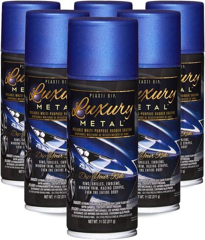 Plasti Dip Spray Ultrasonic Blue Luxury Metal 11oz (6 Pack) in Saudi Arabia