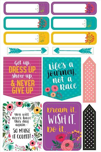Essentials Planner Stickers -- Wake Up Kick Ass Repeat (Set of 150 Stickers) in Saudi Arabia