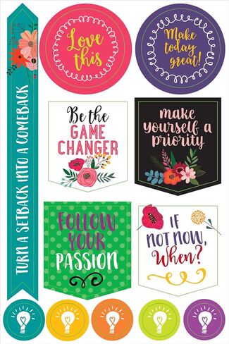 Essentials Planner Stickers -- Wake Up Kick Ass Repeat (Set of 150 Stickers) in Saudi Arabia