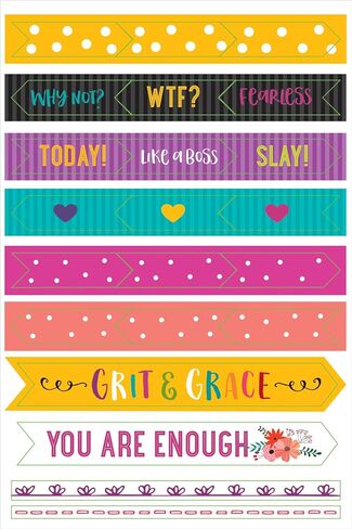 Essentials Planner Stickers -- Wake Up Kick Ass Repeat (Set of 150 Stickers) in Saudi Arabia