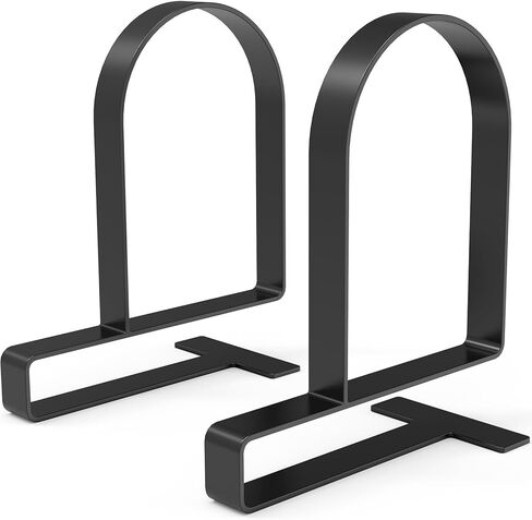 Sturdy Clamped Bookends for Shelves,Metal Heavy Duty Clamped Book Ends Book Shelf Holders, Clamped Non-Skid Bookend Stopper Supports,Book Shelf Holders for Office/Home/Class/Library in Kuwait