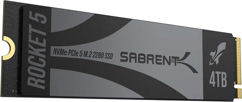 SABRENT Rocket 5 4 تيرابايت أداء داخلي متقدم M.2 PCIe GEN 5 14 جيجابايت/ثانية X4 NVMe SSD (SB-RKT5-4TB) in Saudi Arabia