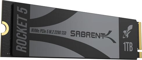 SABRENT Rocket 5 4 تيرابايت أداء داخلي متقدم M.2 PCIe GEN 5 14 جيجابايت/ثانية X4 NVMe SSD (SB-RKT5-4TB) in Saudi Arabia