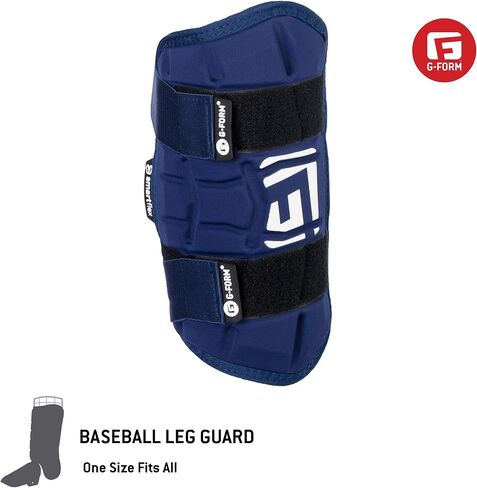 واقي ساق البيسبول G-Form Elite Speed ​​- واقي ساق الضارب مع أشرطة قابلة للتعديل - للكبار (مقاس واحد يناسب الجميع) in Kuwait
