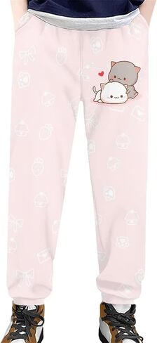 Ystardream Joggers Pants بنطال رياضي برسومات مرحة للجنسين، بنطال رياضي كاجوال in Saudi Arabia