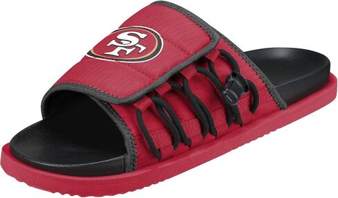 FOCO NFL Mens NFL Team Logo Sandals Future Slide Flip Flops in Saudi Arabia