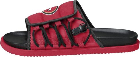 FOCO NFL Mens NFL Team Logo Sandals Future Slide Flip Flops in Saudi Arabia