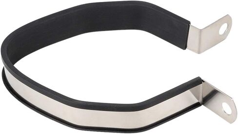 شماعة دراجة نارية، مشبك دراجة نارية من الفولاذ المقاوم للصدأ، مشبك حزام أنبوبي للدراجات النارية سداسي كاتم صوت أنبوب كاتم صوت حامل حامل (اللون الأساسي) in Kuwait