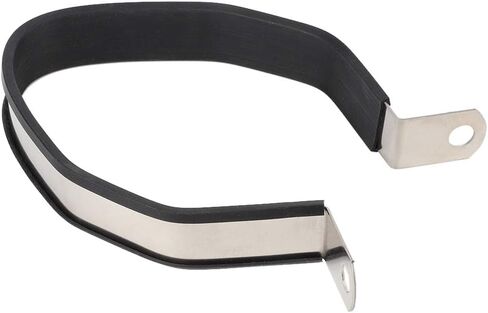 شماعة دراجة نارية، مشبك دراجة نارية من الفولاذ المقاوم للصدأ، مشبك حزام أنبوبي للدراجات النارية سداسي كاتم صوت أنبوب كاتم صوت حامل حامل (اللون الأساسي) in Kuwait