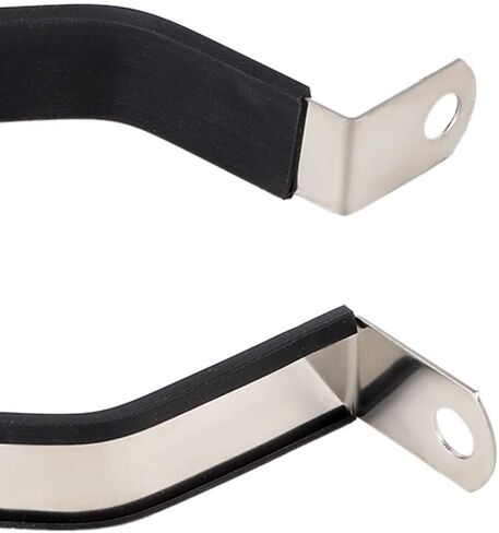 شماعة دراجة نارية، مشبك دراجة نارية من الفولاذ المقاوم للصدأ، مشبك حزام أنبوبي للدراجات النارية سداسي كاتم صوت أنبوب كاتم صوت حامل حامل (اللون الأساسي) in Kuwait