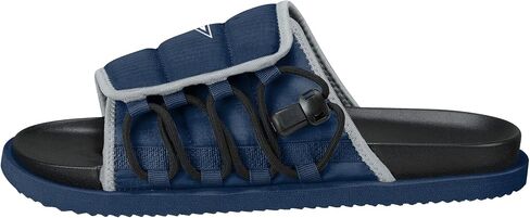 FOCO NFL Mens NFL Team Logo Sandals Future Slide Flip Flops in Saudi Arabia