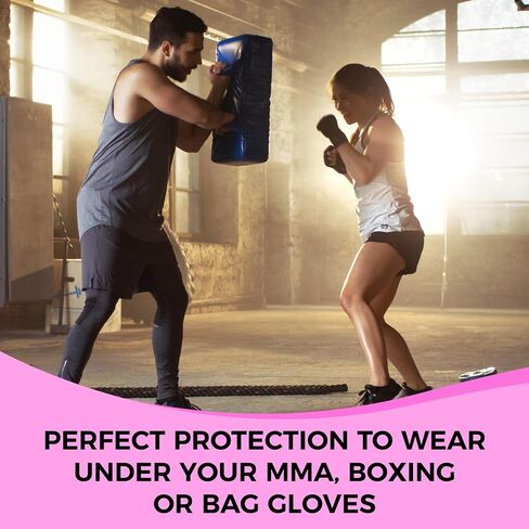 DEFY Gel Padded Premium Inner Gloves with Hand Wraps MMA Muay Thai Boxing Training Fight PAIR in Saudi Arabia