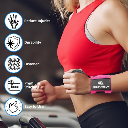 Premium Weightlifting Wrist Wraps 18" Professional Grade Wrist Support with Heavy Duty Thumb Loop - Top Wraps for Working Out, Strength Training, Bodybuilding. in Saudi Arabia
