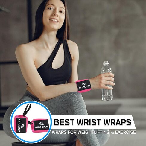 Premium Weightlifting Wrist Wraps 18" Professional Grade Wrist Support with Heavy Duty Thumb Loop - Top Wraps for Working Out, Strength Training, Bodybuilding. in Saudi Arabia