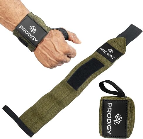 Premium Weightlifting Wrist Wraps 18" Professional Grade Wrist Support with Heavy Duty Thumb Loop - Top Wraps for Working Out, Strength Training, Bodybuilding. in Saudi Arabia