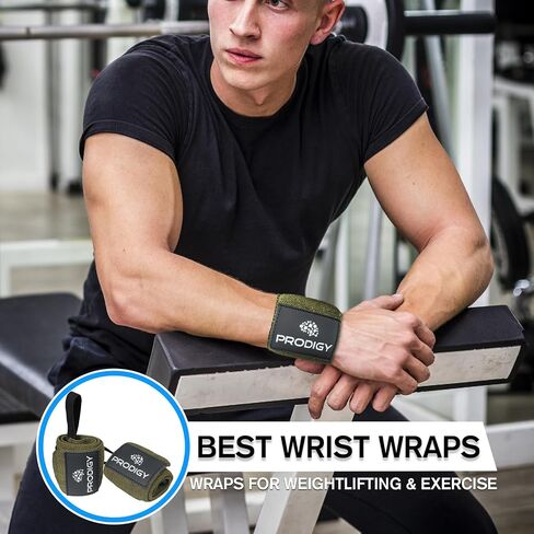 Premium Weightlifting Wrist Wraps 18" Professional Grade Wrist Support with Heavy Duty Thumb Loop - Top Wraps for Working Out, Strength Training, Bodybuilding. in Saudi Arabia