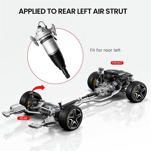 ممتص صدمات الهواء الخلفي الأيسر من VIGOR متوافق مع 2011-2015 Audi Q7، VW Touareg، Porsche Cayenne II Car Air Strut، OEM استبدال رقم 7P6616019J، 7P6616019H in Kuwait