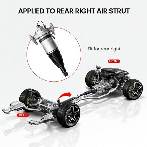 ممتص صدمات الهواء الخلفي الأيسر من VIGOR متوافق مع 2011-2015 Audi Q7، VW Touareg، Porsche Cayenne II Car Air Strut، OEM استبدال رقم 7P6616019J، 7P6616019H in Saudi Arabia