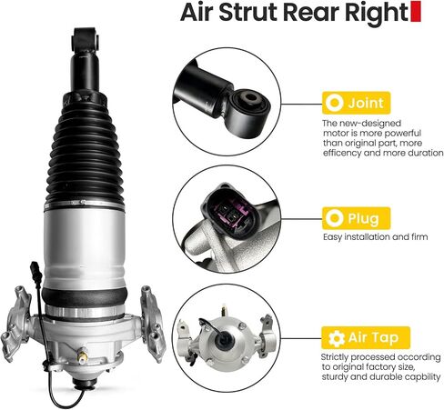 ممتص صدمات الهواء الخلفي الأيسر من VIGOR متوافق مع 2011-2015 Audi Q7، VW Touareg، Porsche Cayenne II Car Air Strut، OEM استبدال رقم 7P6616019J، 7P6616019H in Saudi Arabia