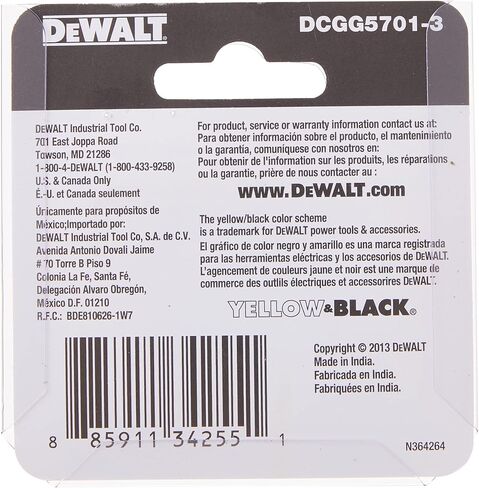 DEWALT Grease Gun Coupler, Heavy Duty, NPT, 1/8-Inch, 3-Pack (DCGG5701-3) in Saudi Arabia