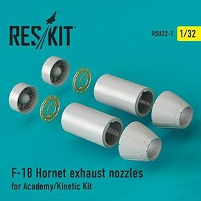 RSU32-0001 - 1/32 - F-18 Hornet Exhaust nozzles for Academy/Kinetic Kit Resin Detail