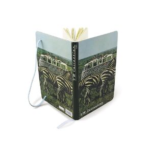 BRISA VW Collection - Volkswagen Notebook-Diary-Writing Book, Lined with Hardcover Binding in T1 Bus Campervan Design DIN A5 (Safari/Multicolor)