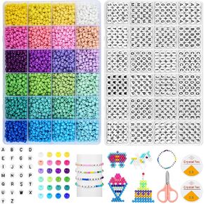 600PCS Round Glass Beads for Jewelry Making, 24 Color DIY Gemstone Crystal Beads Bracelet Making Kit Healing Chakra Beads，8mm Loose Beads Crystal Spacers for Friendship Bracelet