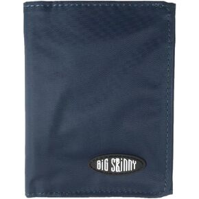 Big Skinny Men's Tri-Fold Leather Slim Wallet, Holds Up to 25 Cards