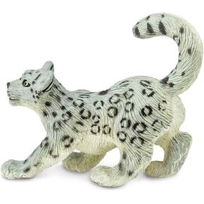Safari Ltd. Snow Leopard Cub Figurine - Lifelike 2.5" Model Figure - Educational Toy for Boys, Girls, and Kids Ages 3+