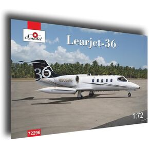 Amodel 72296-1/72 - Learjet-36. Civil Aircraft Scale Model kit