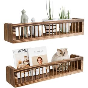 ENPKLUTE 3-Tier Corner Wall Shelves, Industrial Decor Shelving Wall Mounted, Floating Corner Shelves for Wall, Window Sill Extender, Wall Shelves,Hanging Plant Shelf for Living Room, Office