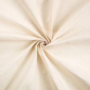 Boao Muslin Fabric 63 Inch x 1 Yards Natural Cotton Muslin Fabric Unbleached Stitch Cloth for Making Garments Crafts, Sold in One Yard Packages