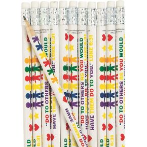 Fun Express - Be Kind Religious Pencils - Stationery - Pencils - Pencils - Printed - 24 Pieces