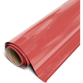 Siser EasyWeed Heat Transfer Vinyl 11.8" x 2FT Roll - Compatible with Siser Romeo/Juliet & Other Professional or Craft Cutters - Layerable - CPSIA Certified (Hibiscus - HEX #D85863)