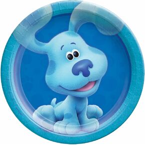 Amscan Round Plates, 7" (8-Pack) - Vibrant Premium Quality Party Plates, Perfect for Parties & Events, Blues Clues