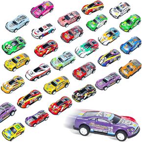 Vinsot 100 Pcs Pull Back Cars Metal Small Friction Die Cast Race Cars Set Fun Goodie Bag Stuffers Party Favor, Age Over 3