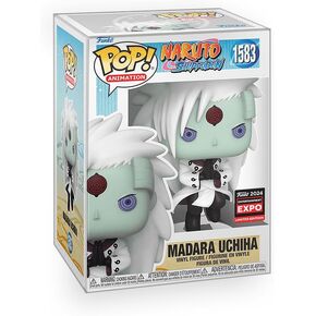 Pop Anime: Naruto Shippuden - Madara Uchiha Entertainment Expo 2024 Exclusive Limited Edition Vinyl Figure Bundle with Compatible Funko Box Protector