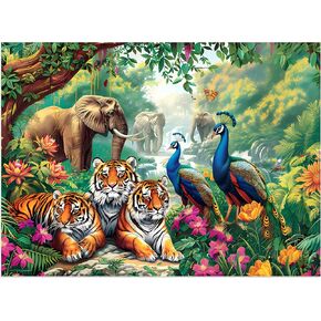 500 Pieces Jigsaw Puzzles for Adults Puzzle Bear Mountain Nature Puzzle for Children Elderly, Recycled Paper Puzzle 500 Pieces, Challenging Puzzle Family Game Great Gift for Friends, 20.5 x 15 Inch