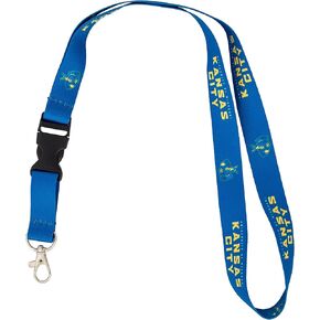 Desert Cactus University of Missouri Kansas City Lanyard Kangaroos UMKC Roos Car Keys ID Badge Holder Keychain Detachable Breakaway Snap Buckle (Blue)