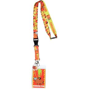 Chainsaw Man ID Lanyard Breakaway Badge Holder w/Character Card & Pochita Rubber Pendant Charm for Keys Keychain Wallet