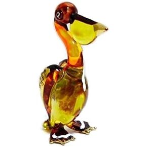HlpiAMok AOLDHYY Miniature Dollhouse Animals Bird Figurines Glass Blown Toy Zoo Kid